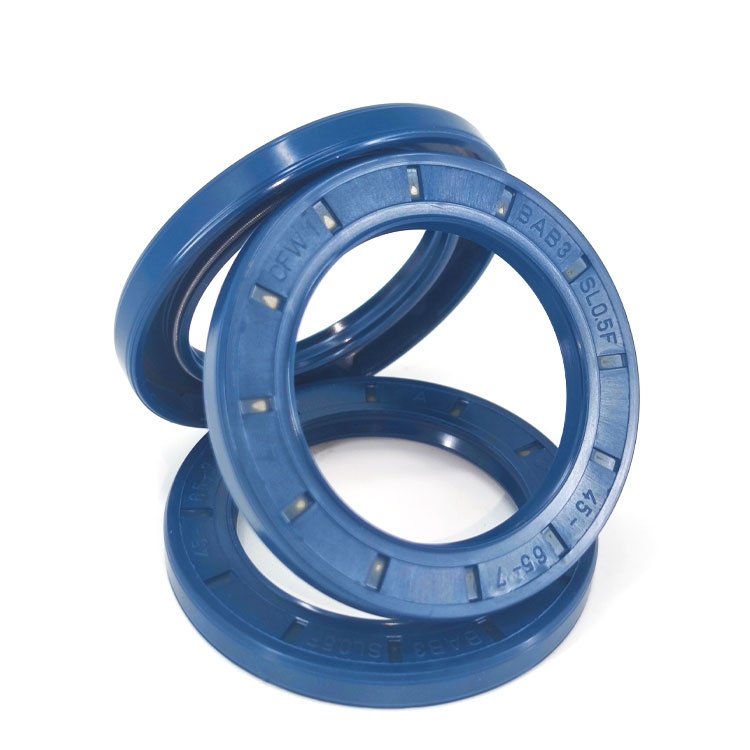 Skeleton oil seal blue