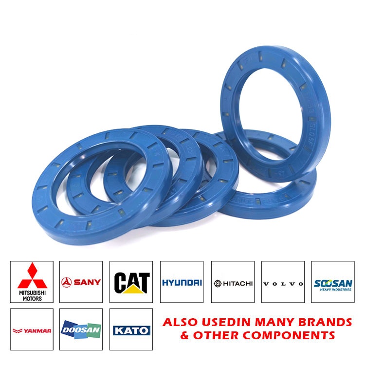 Skeleton oil seal blue