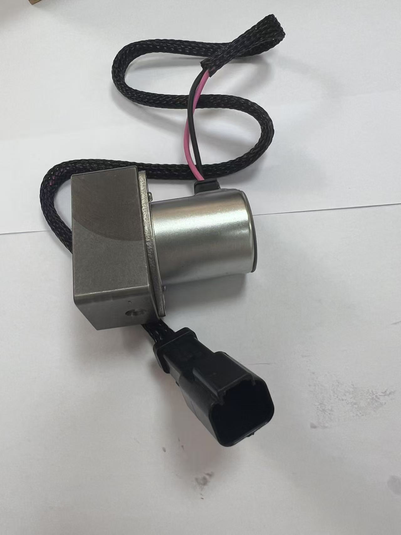 OEM Komatsu 702-21-57400 hydraulic pump solenoid valve.