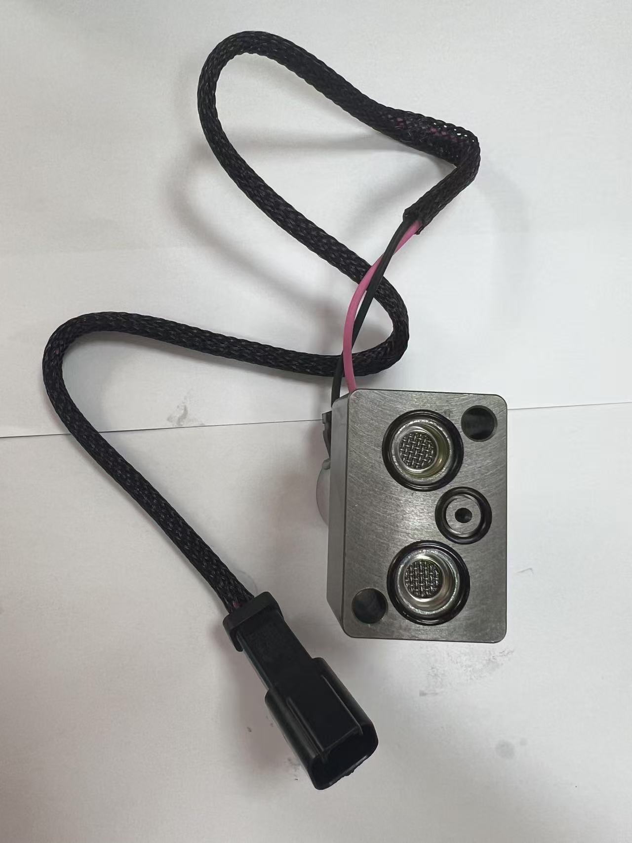 OEM Komatsu 702-21-57400 hydraulic pump solenoid valve.