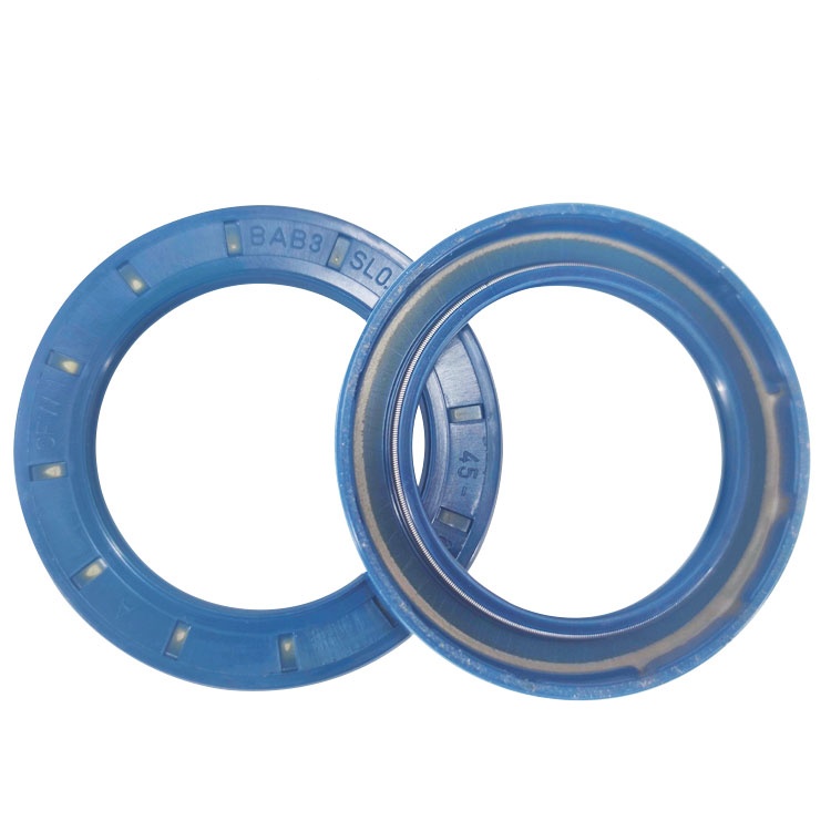 Skeleton oil seal blue