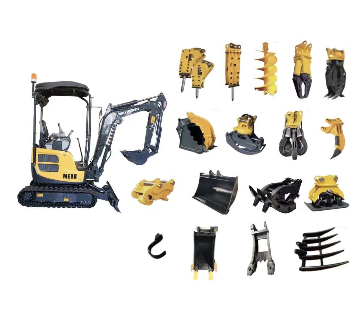 1.8-ton multi-functional mini excavator