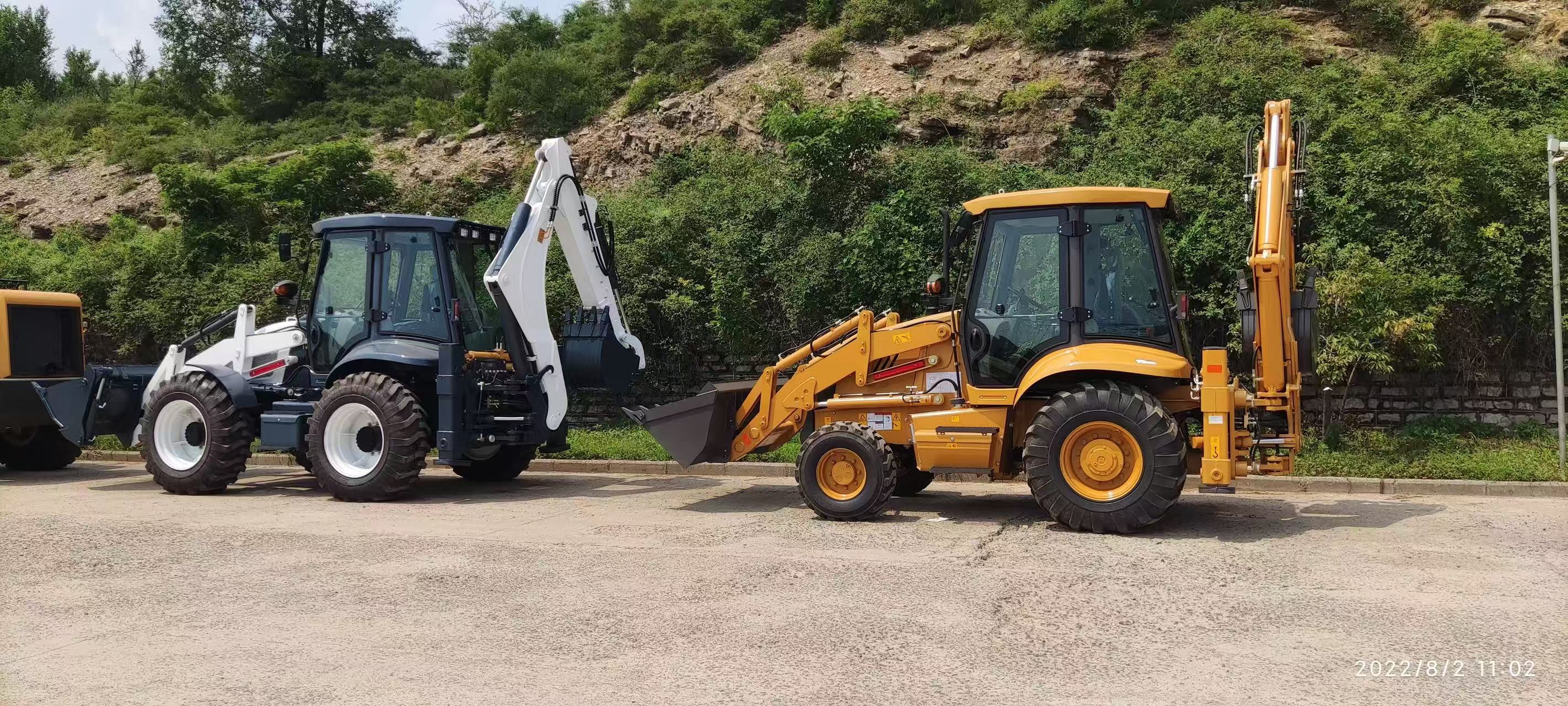 7.6-ton four-wheel drive fully liquid-filled wheeled excavator