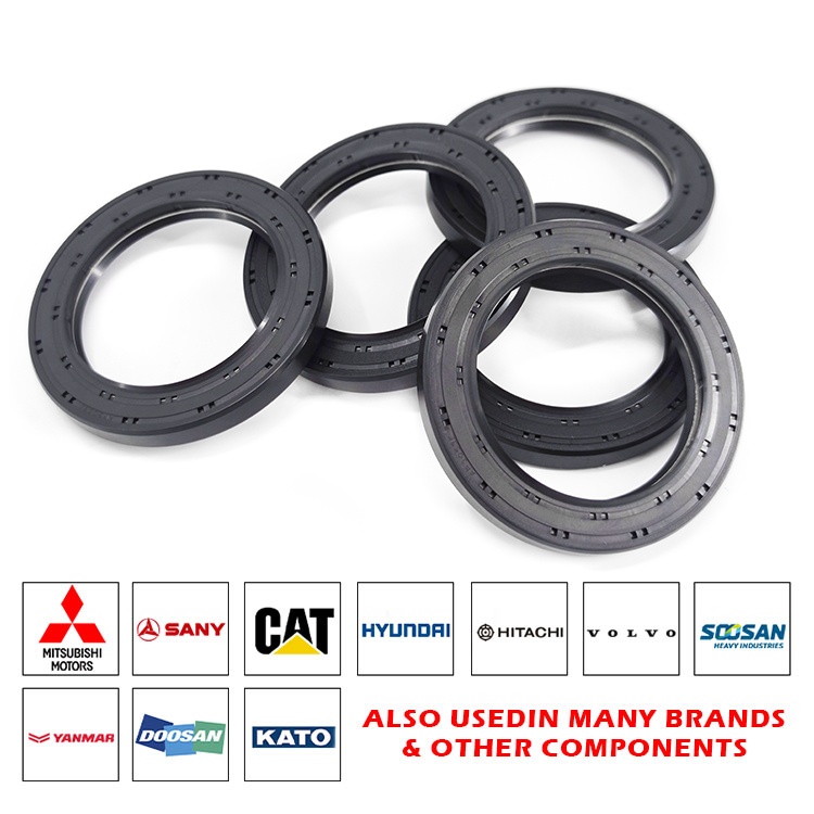 Skeleton oil seal black NBR