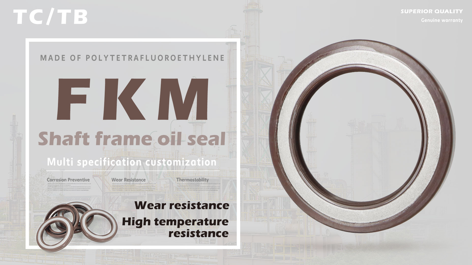 Ordinary oxygen rubber oil seal