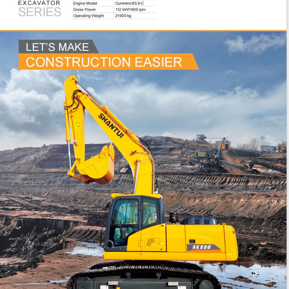 Shantui, SE220 standard 22-ton excavator