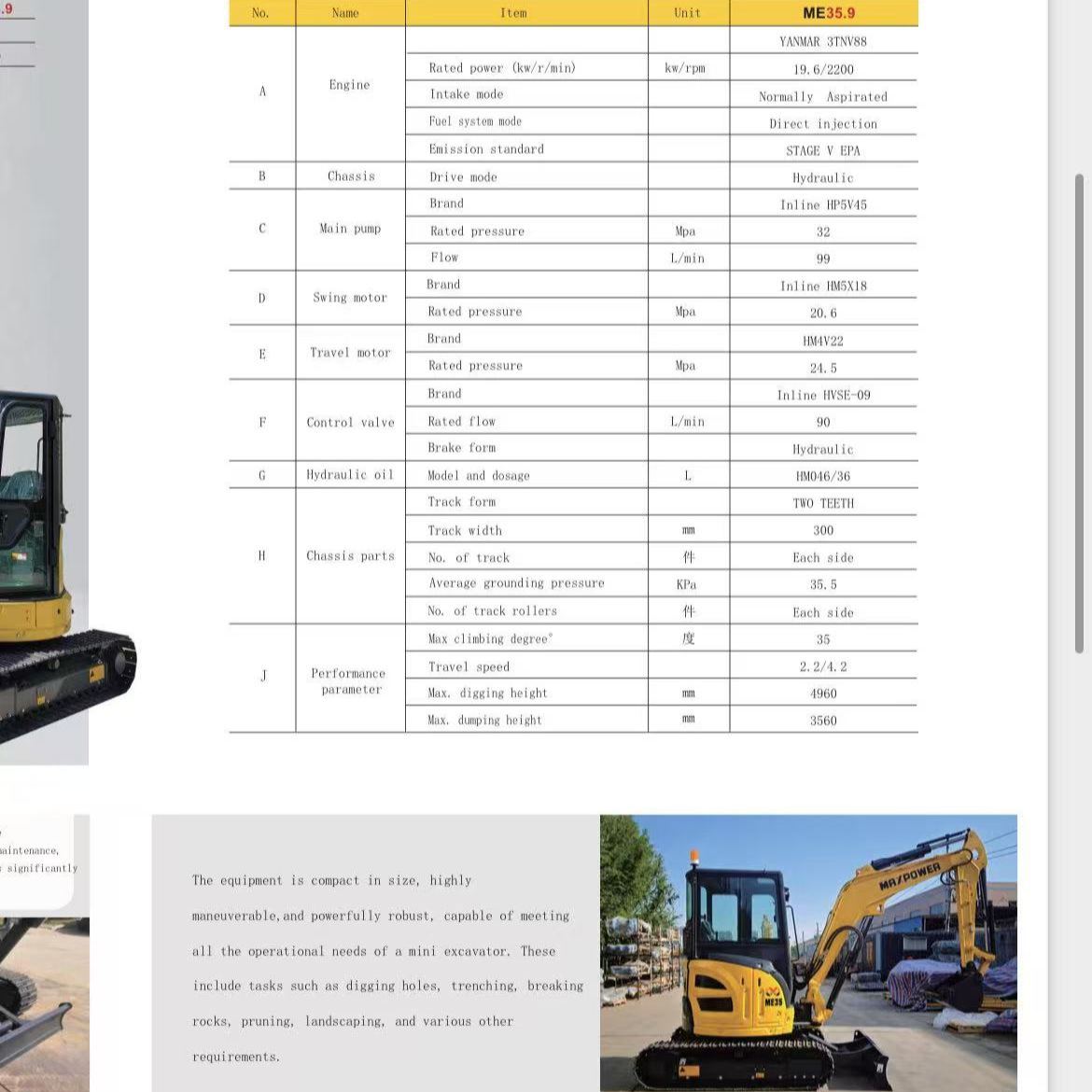 3.5-ton multi-functional excavator