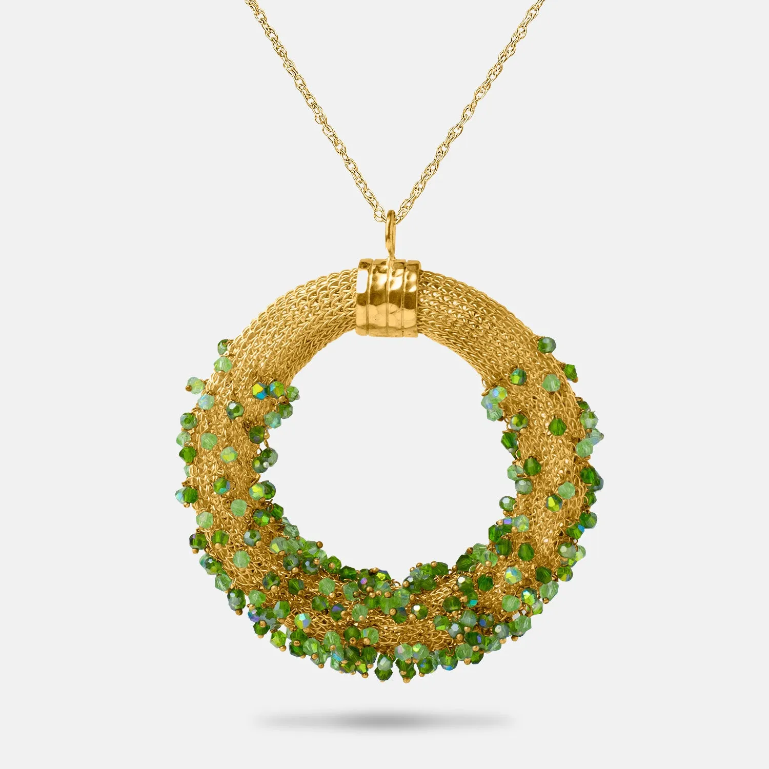 MUSE Gold Green Necklace Romeo Delauris