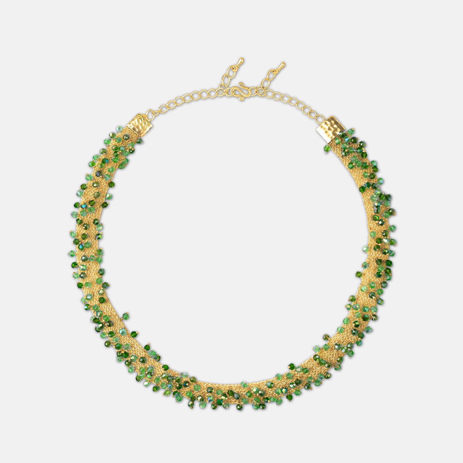Pallas Gold Green Necklace Romeo Delauris