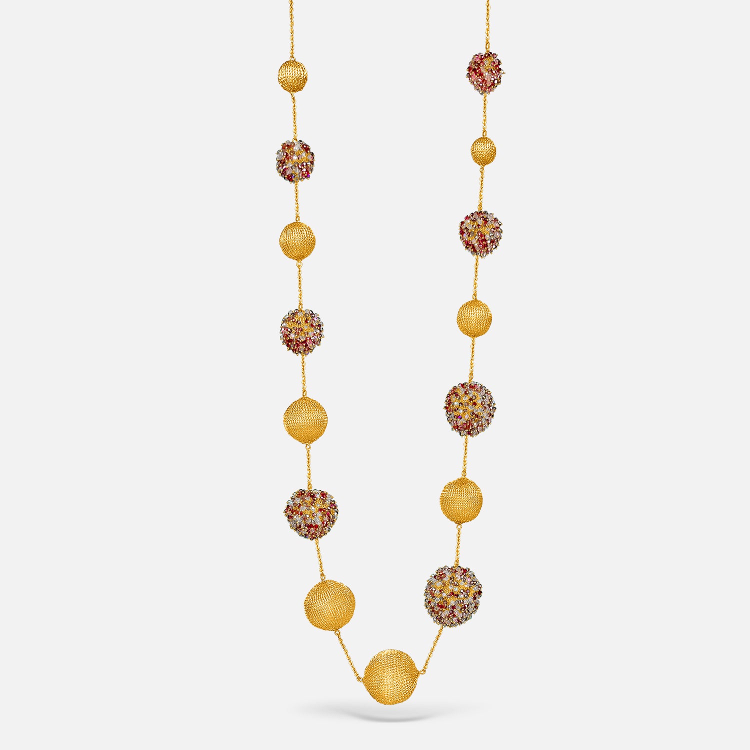 Astra Gold Red Necklace Romeo Delauris