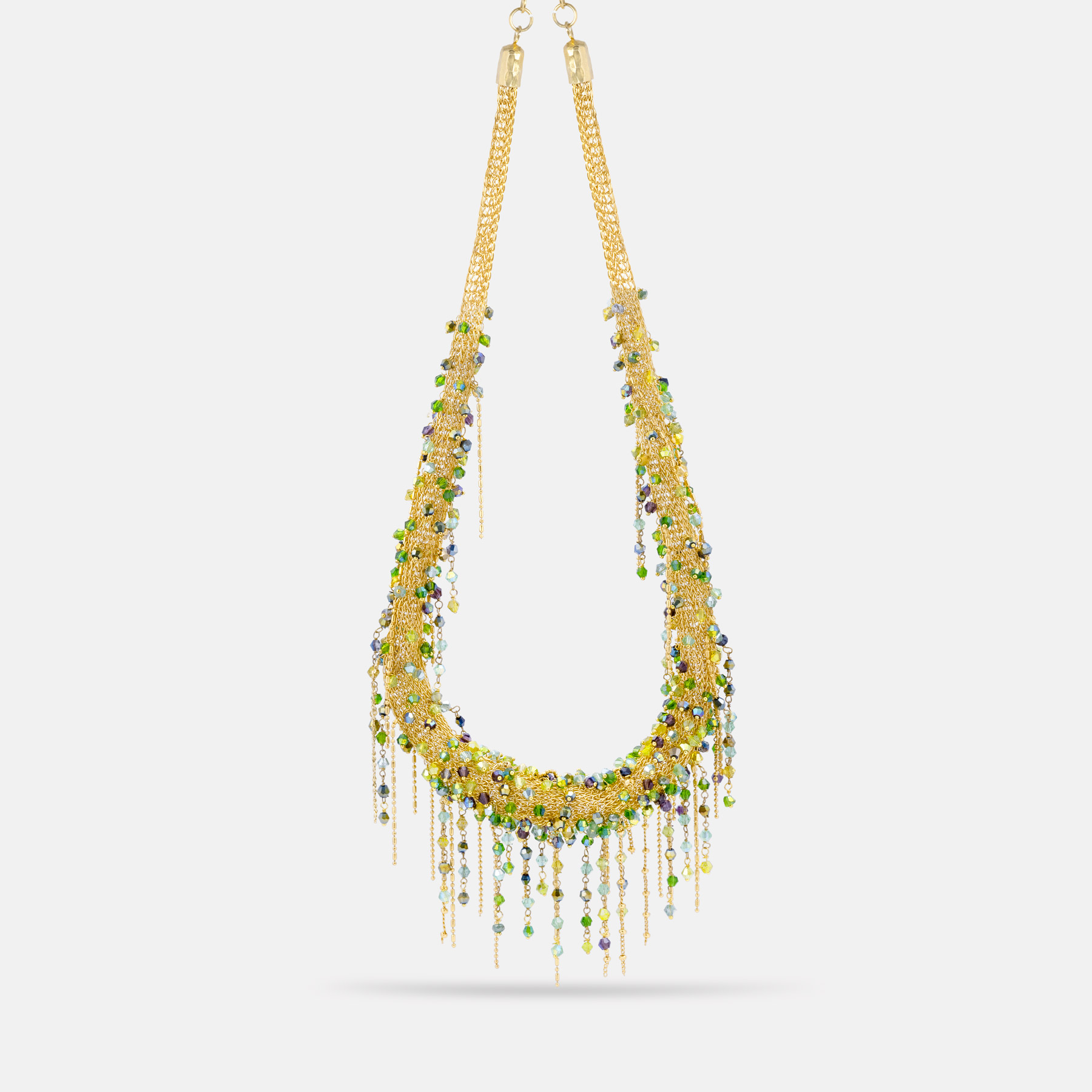 Aegle Gold Green Necklace Romeo Delauris