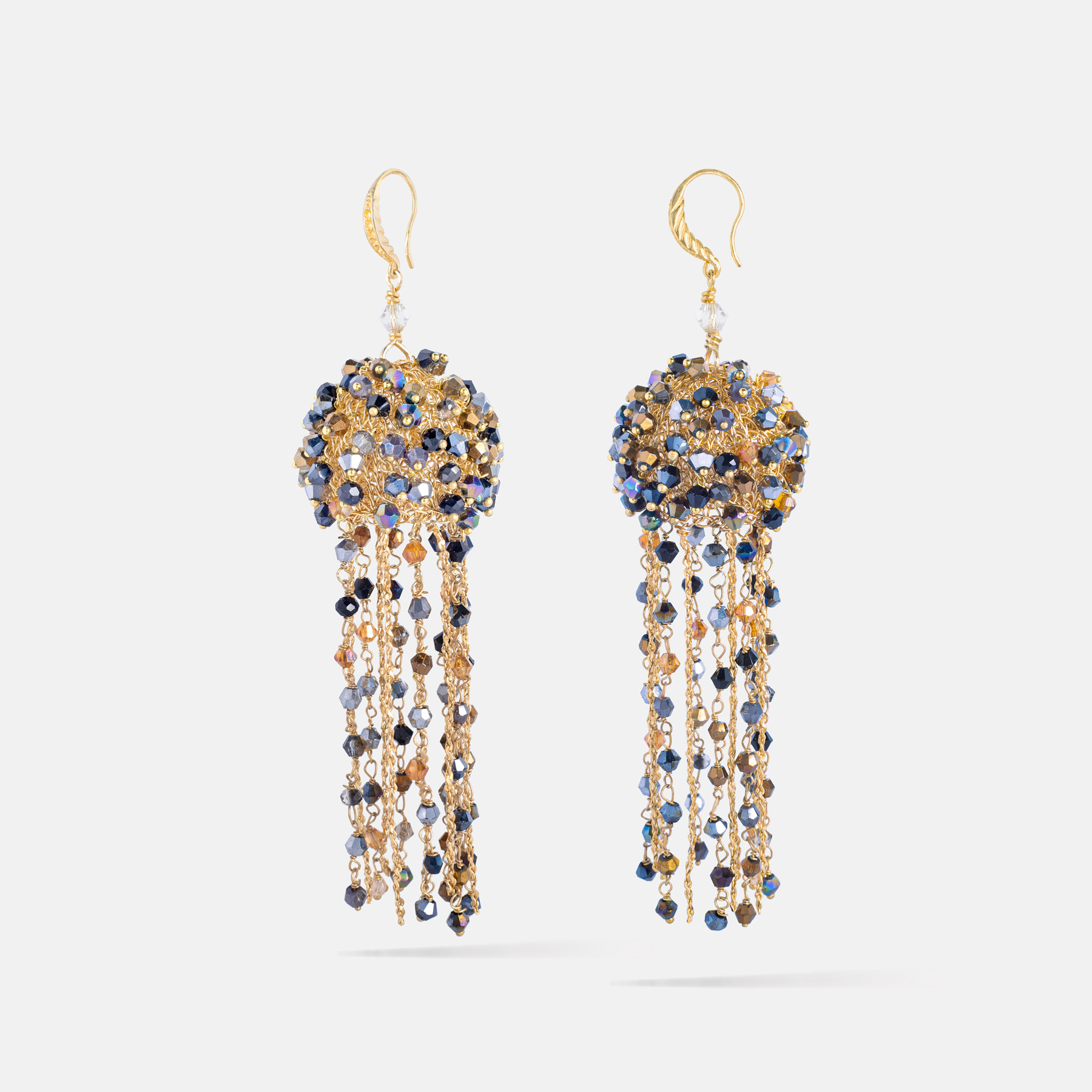 Auge Gold Metalic Earrings Romeo Delauris