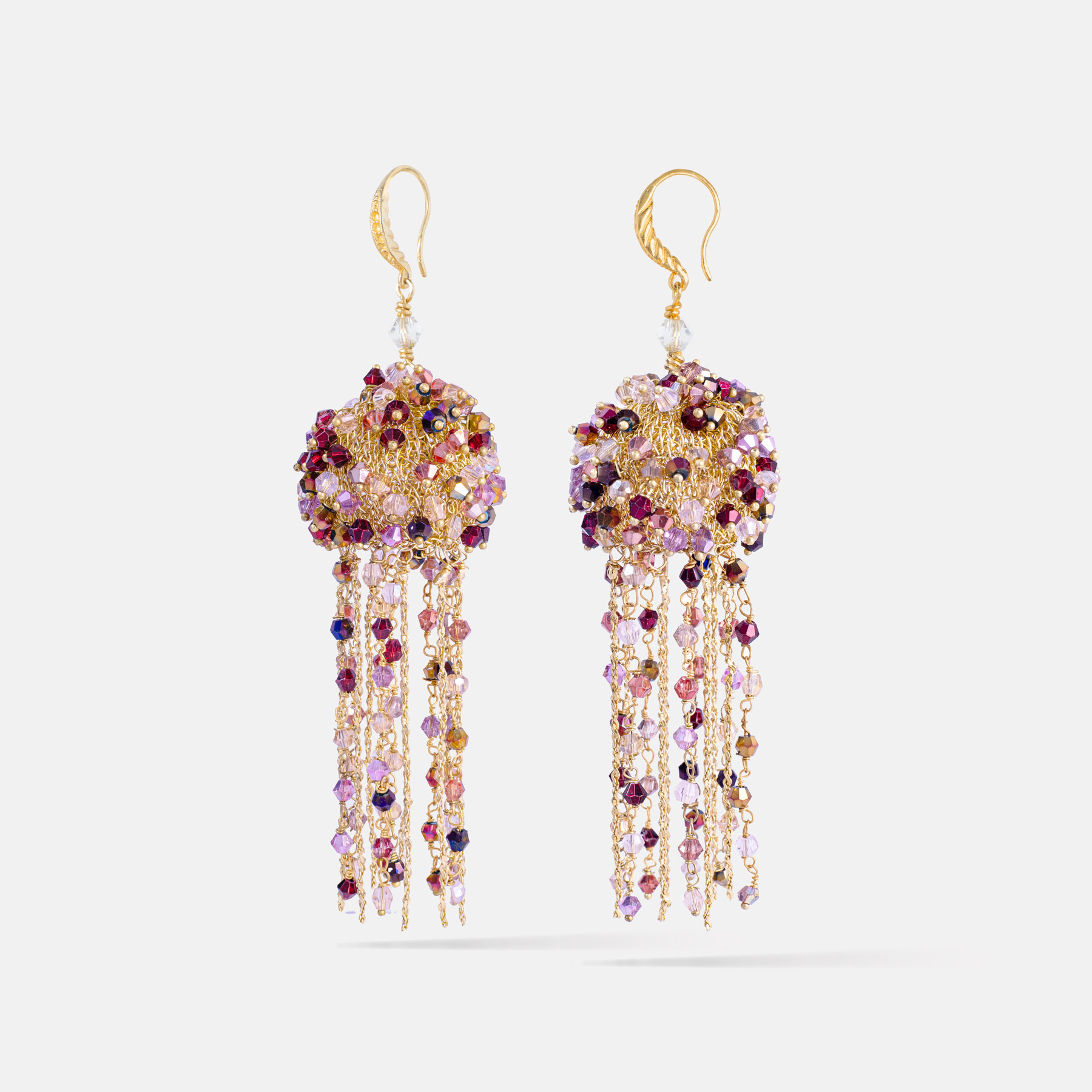 Auge Gold Red Earrings Romeo Delauris