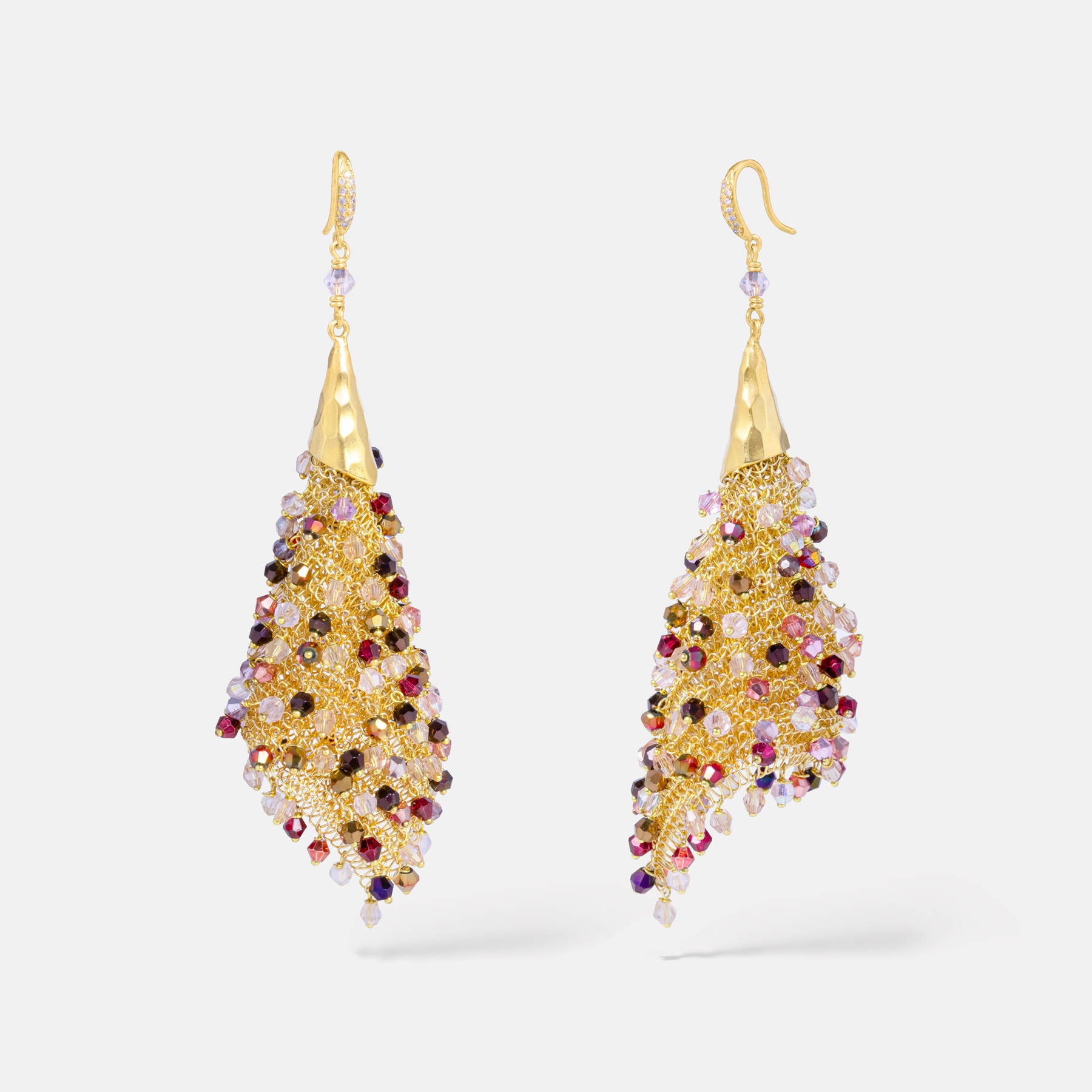 Arete Gold Red Earrings Romeo Delauris