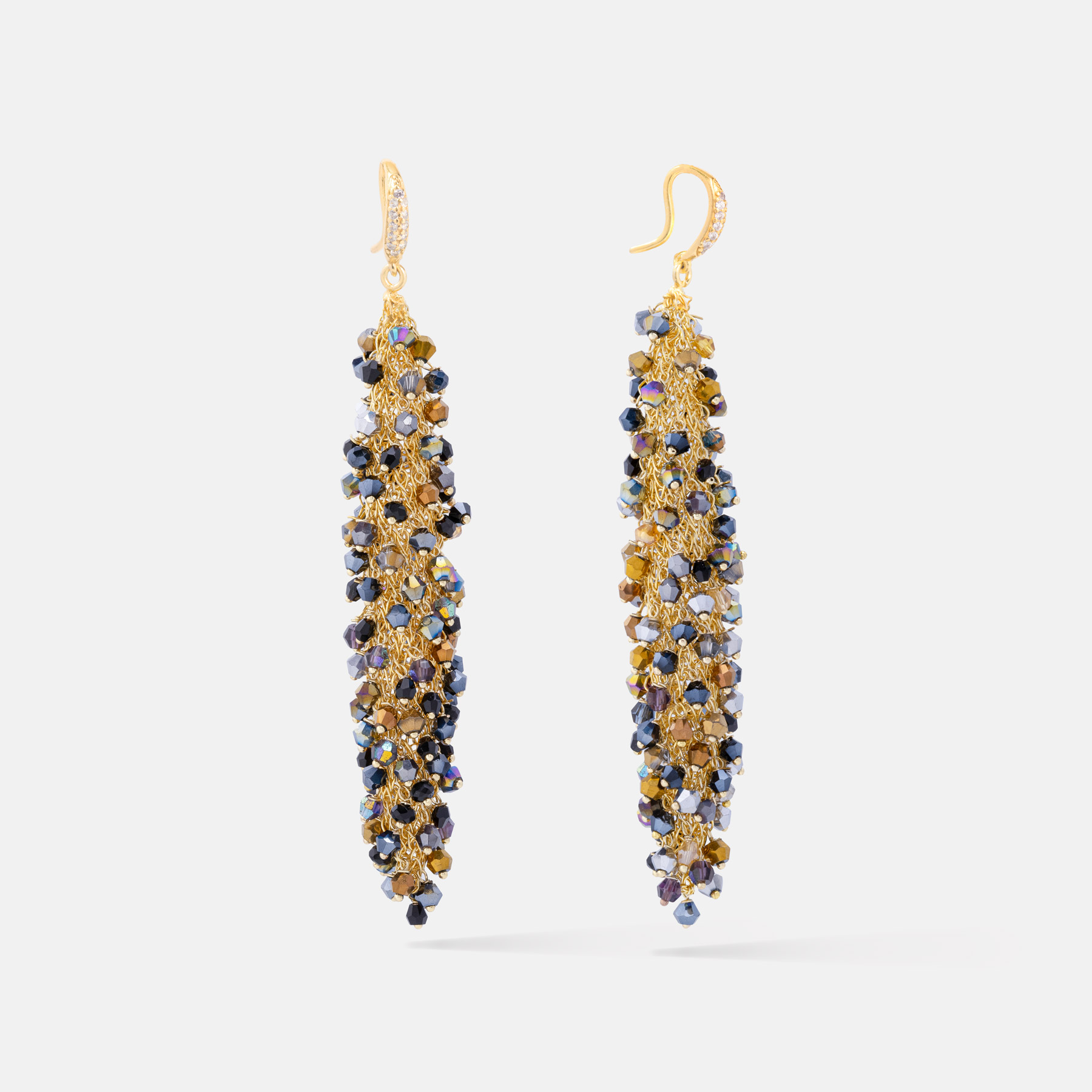 Calista Gold Metalic Earrings Romeo Delauris