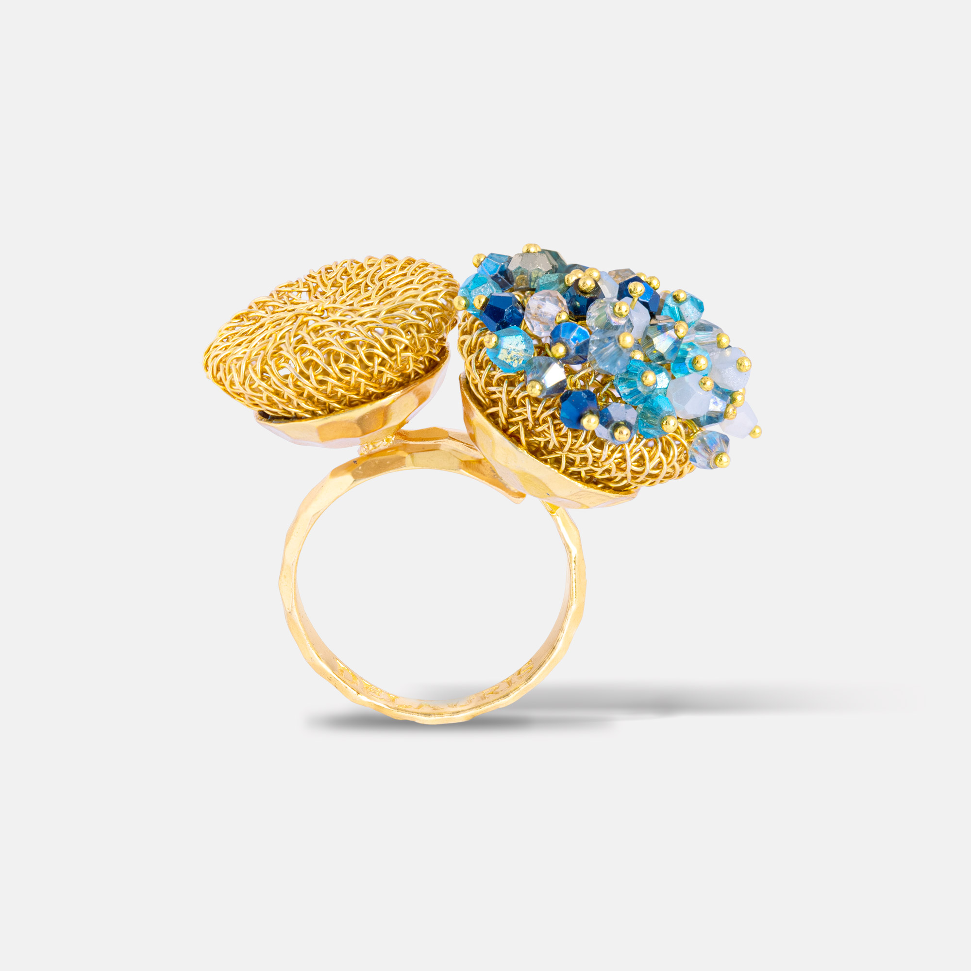 Hebe Gold Blue Ring Romeo Delauris