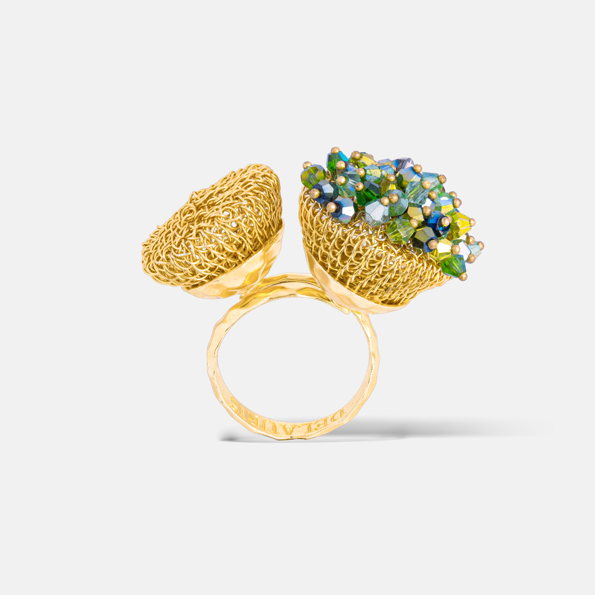 Hebe Gold Green Ring Romeo Delauris