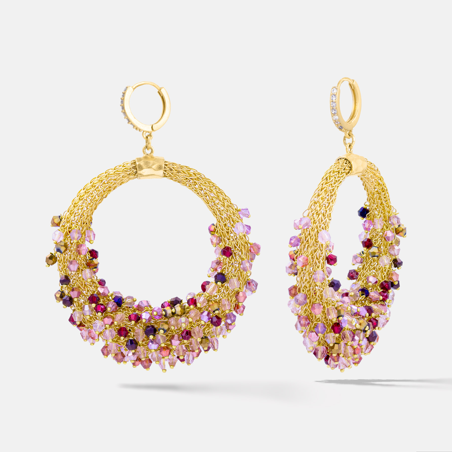 Iole Gold Red Earring Romeo Delauris