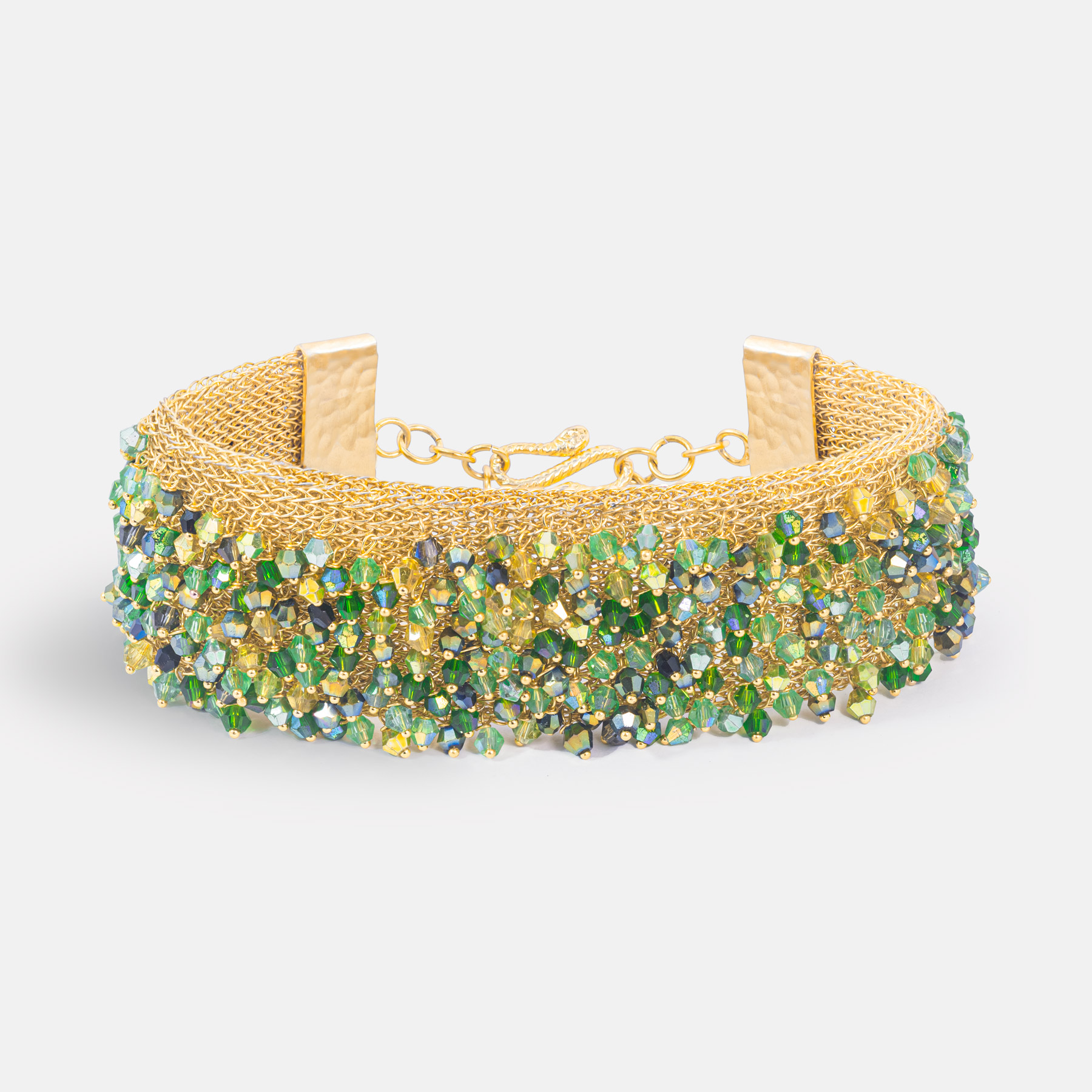 Maya Gold Green Bracelet Romeo Delauris