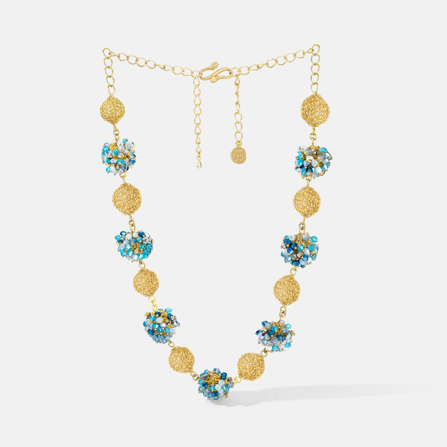 Moira Gold Blue Necklace Romeo Delauris