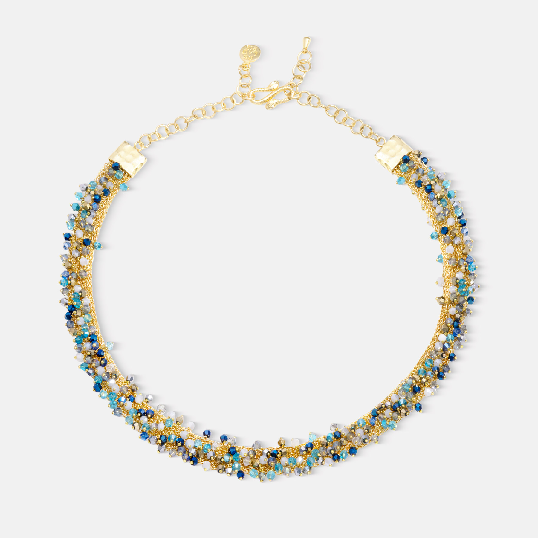 Pallas Gold Blue Necklace Romeo Delauris