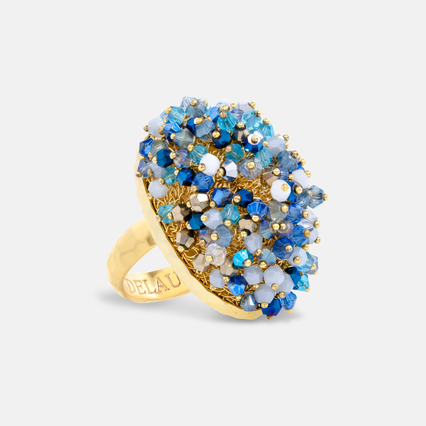 Phos Gold Blue Ring Romeo Delauris