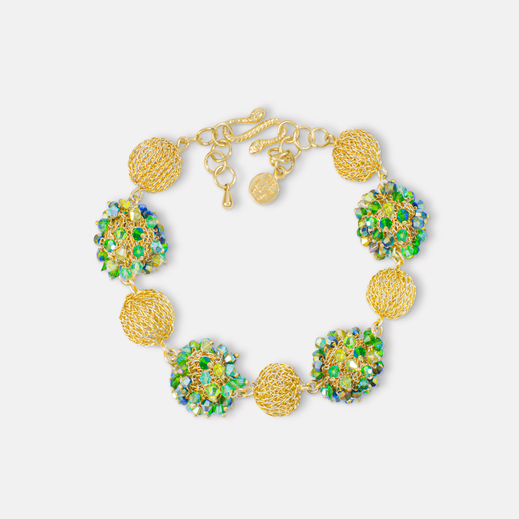 Selene Gold Green Bracelet Romeo Delauris