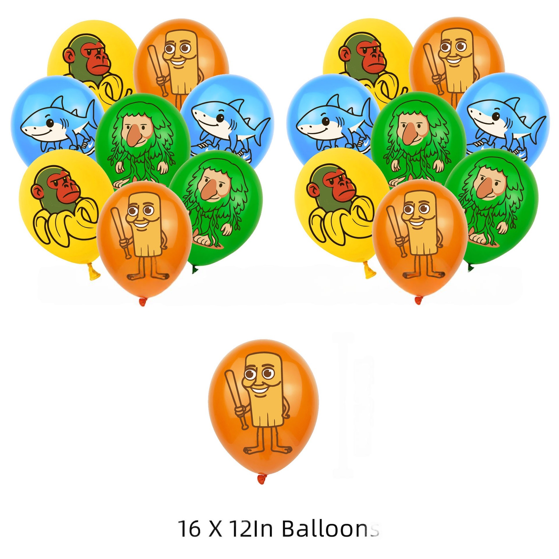 Tung Tung Sahur Brain Rot Birthday Party Decorations Set