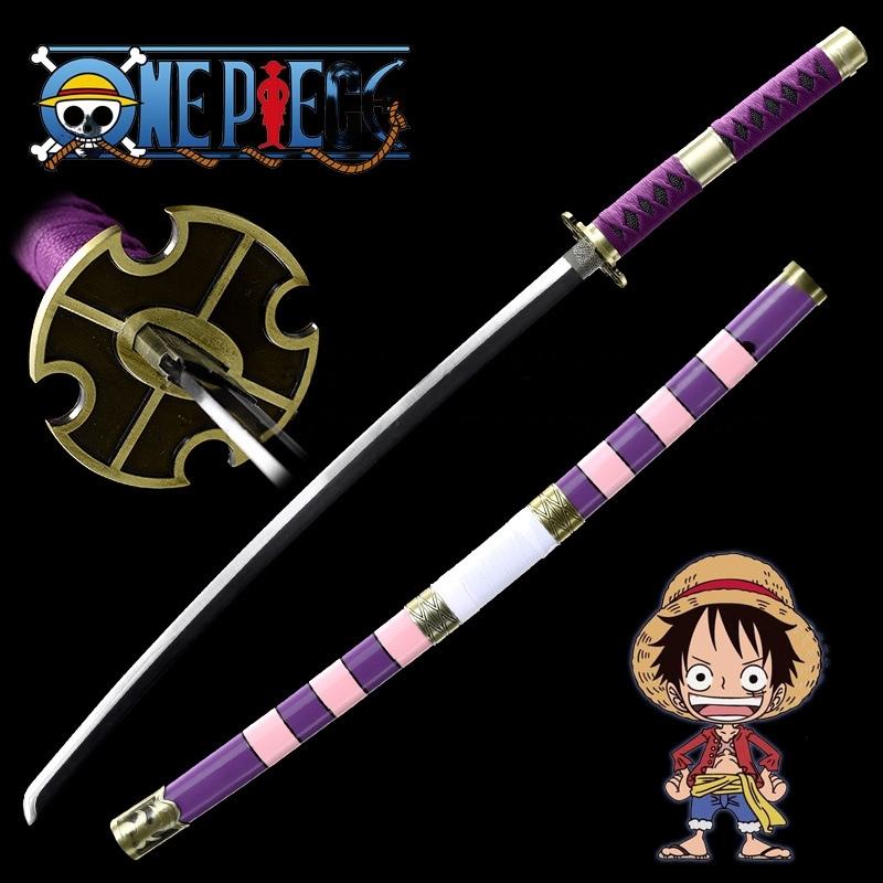 One Piece Luffy Nidai Kitetsu Katana Metal Sword