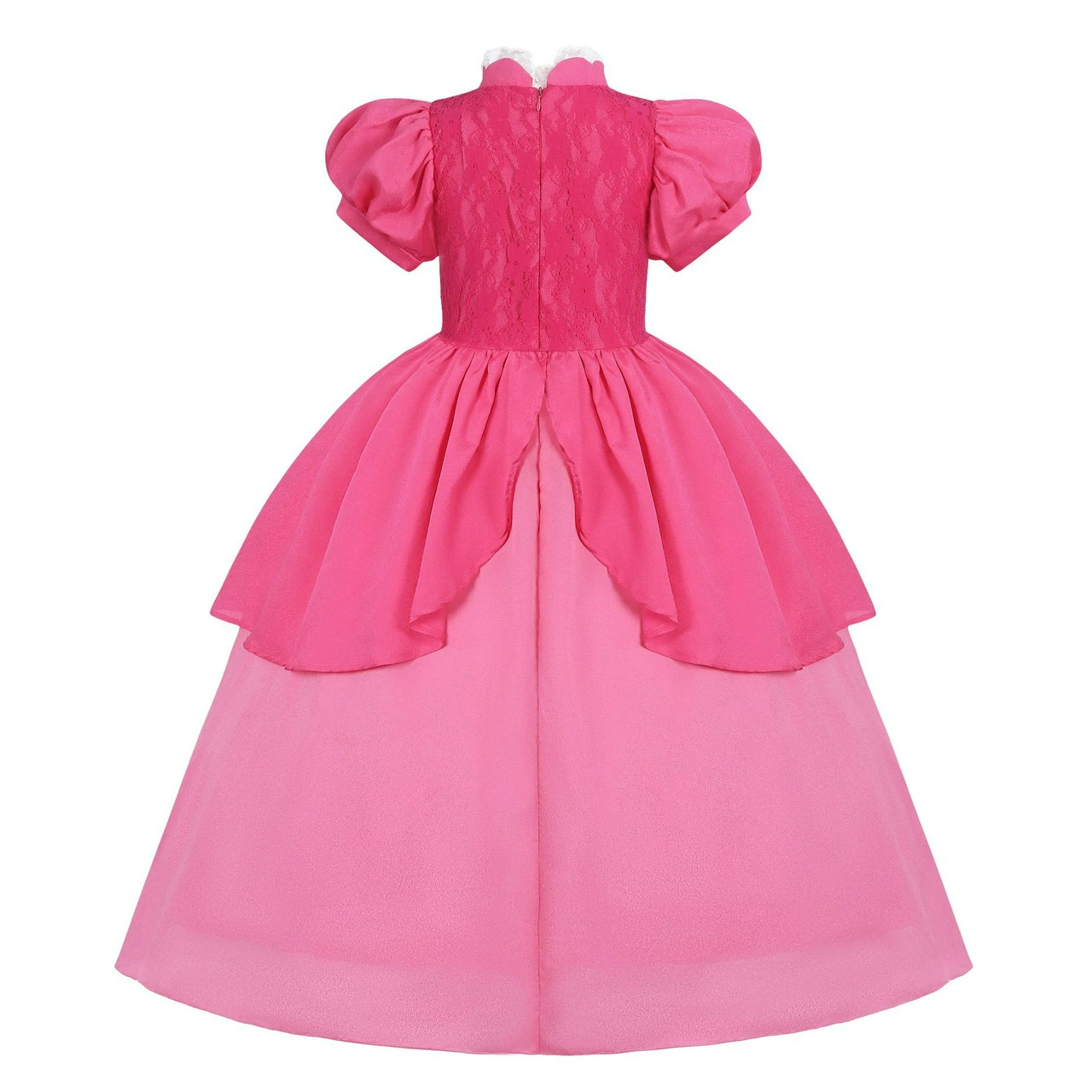 Girls Princess Peach Pink Dress Costume Book Week
