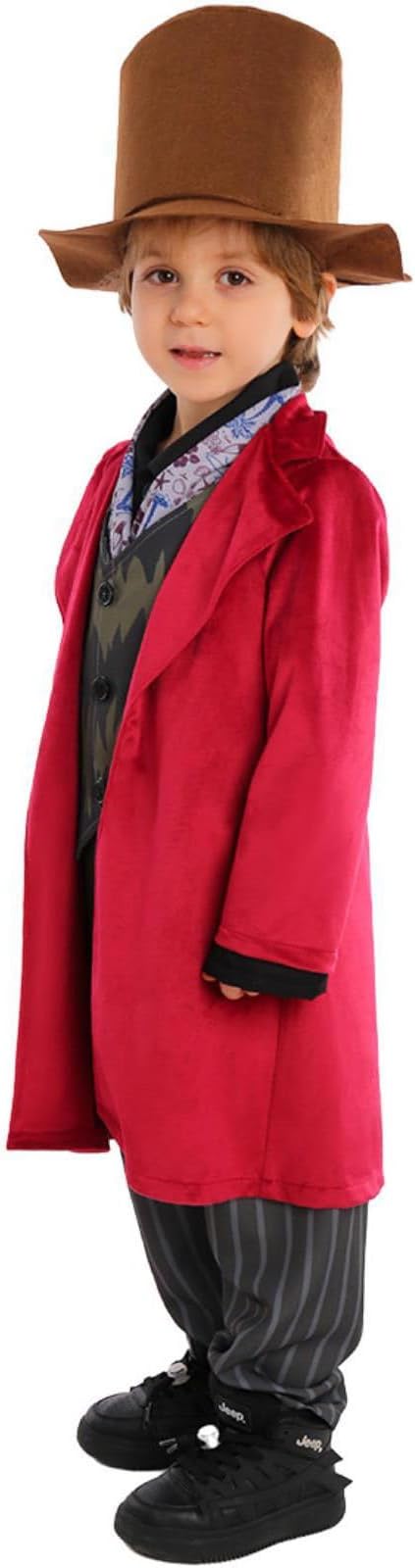 Boys Brown Red Confectioner Book Week Costume