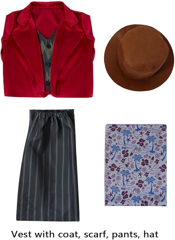 Boys Brown Red Confectioner Book Week Costume