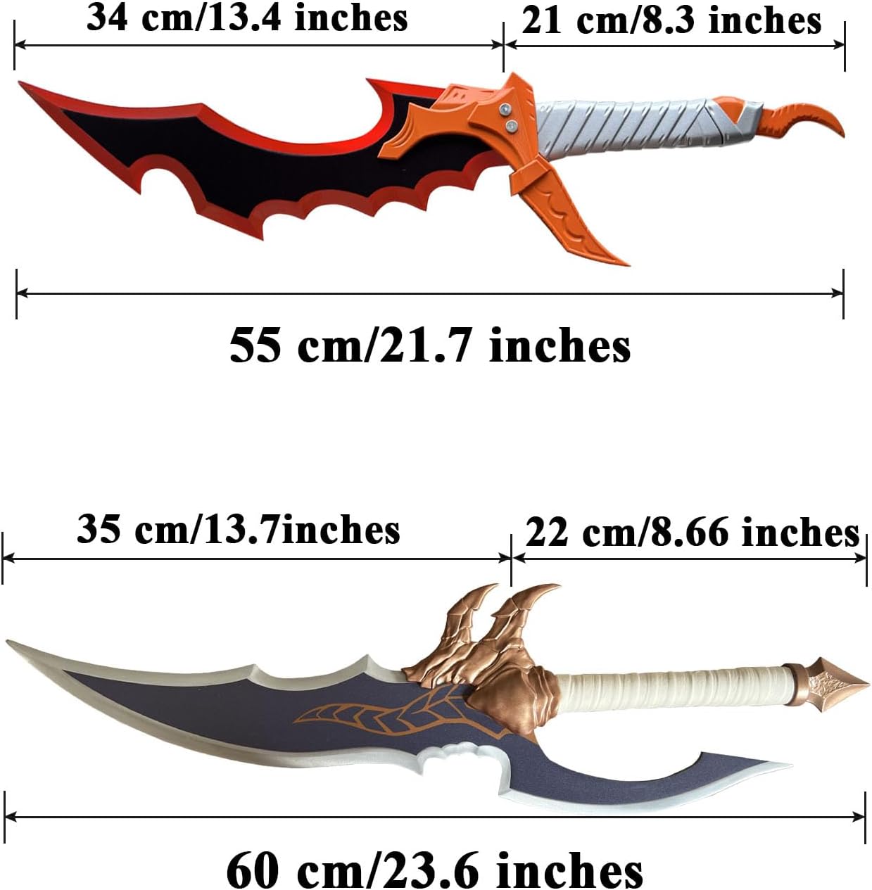 2PC Solo Leveling Sung Jinwoo Kasaka's Venom Fang & Knight Killer Dagger Metal