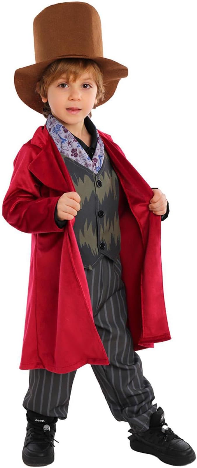 Boys Brown Red Confectioner Book Week Costume