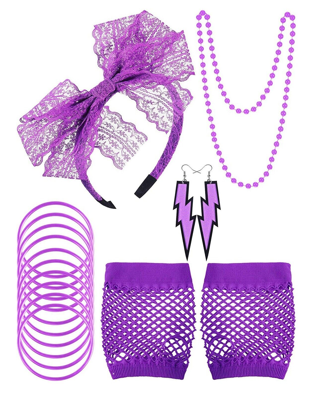 80s Party Accessories Set - Costume Works AU