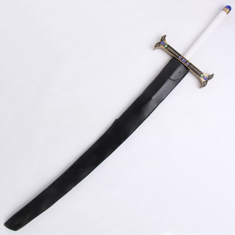 Premium One Piece Dracule Mihawk Black Blade Yoru Sword Metal Katana Cosplay