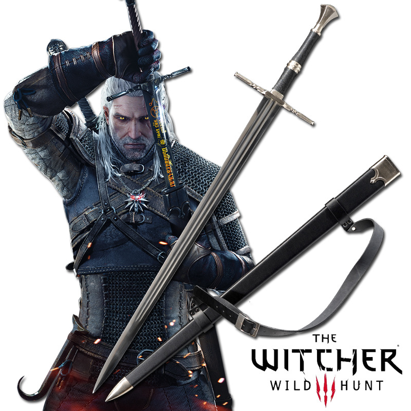 The Witcher GERALT OF RIVIA'S STEEL SWORD PREMIUM-Costume Works AU