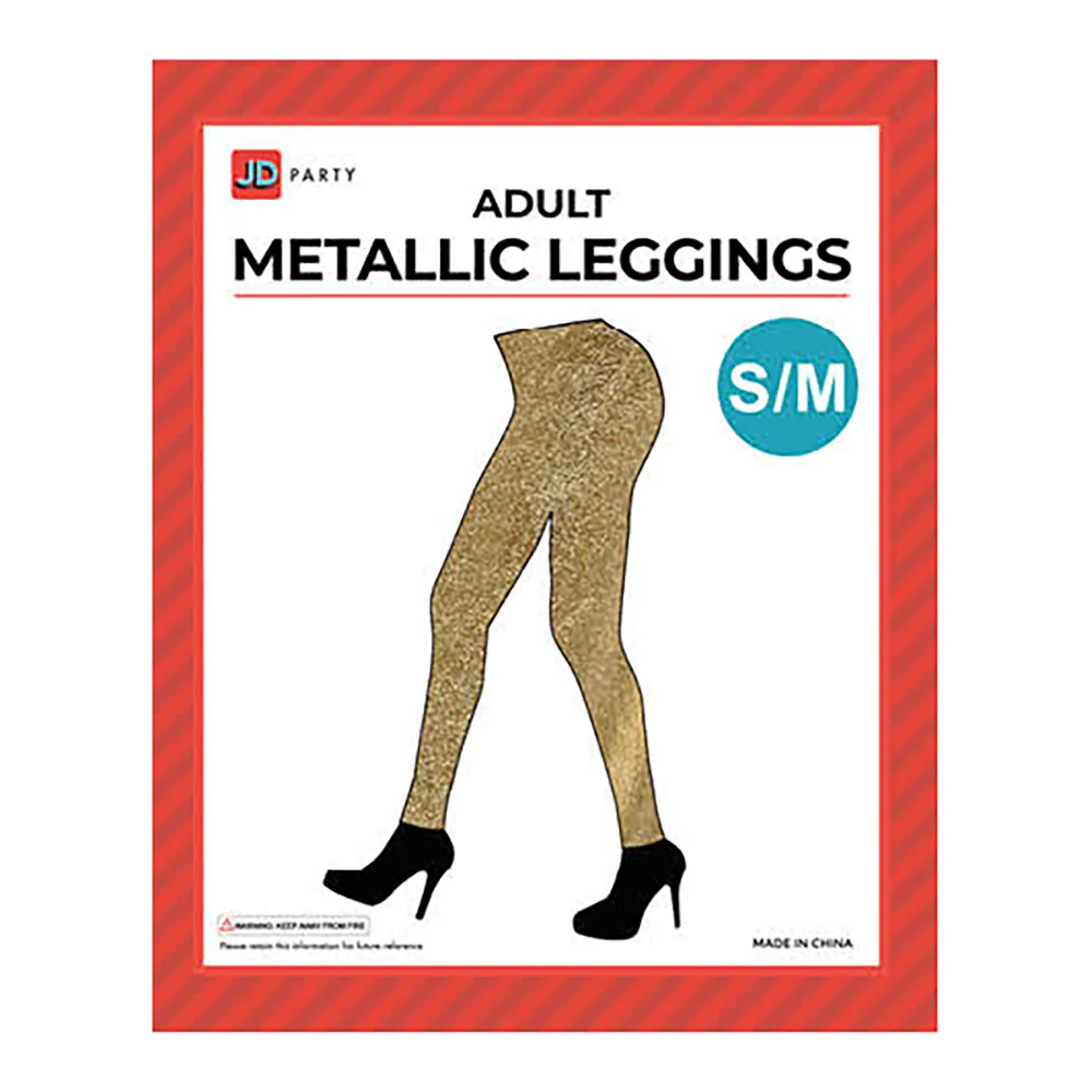 Adult Metallic Leggings - S/M-Costume Works AU