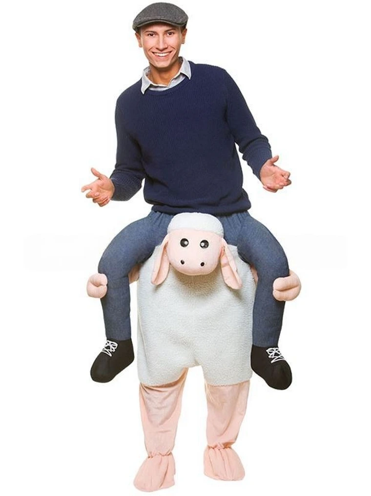 Shaun the Sheep Carry Me Ride on Piggy Back Costume-Costume Works AU