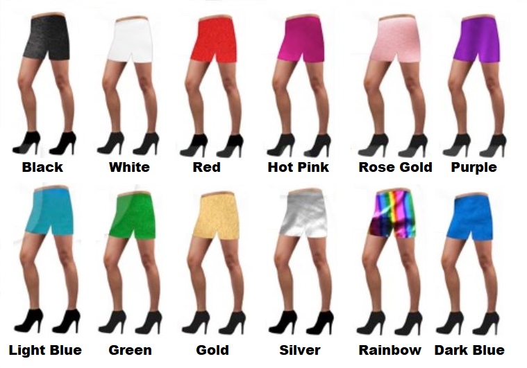 Adult Metallic Shorts - One Size-Costume Works AU