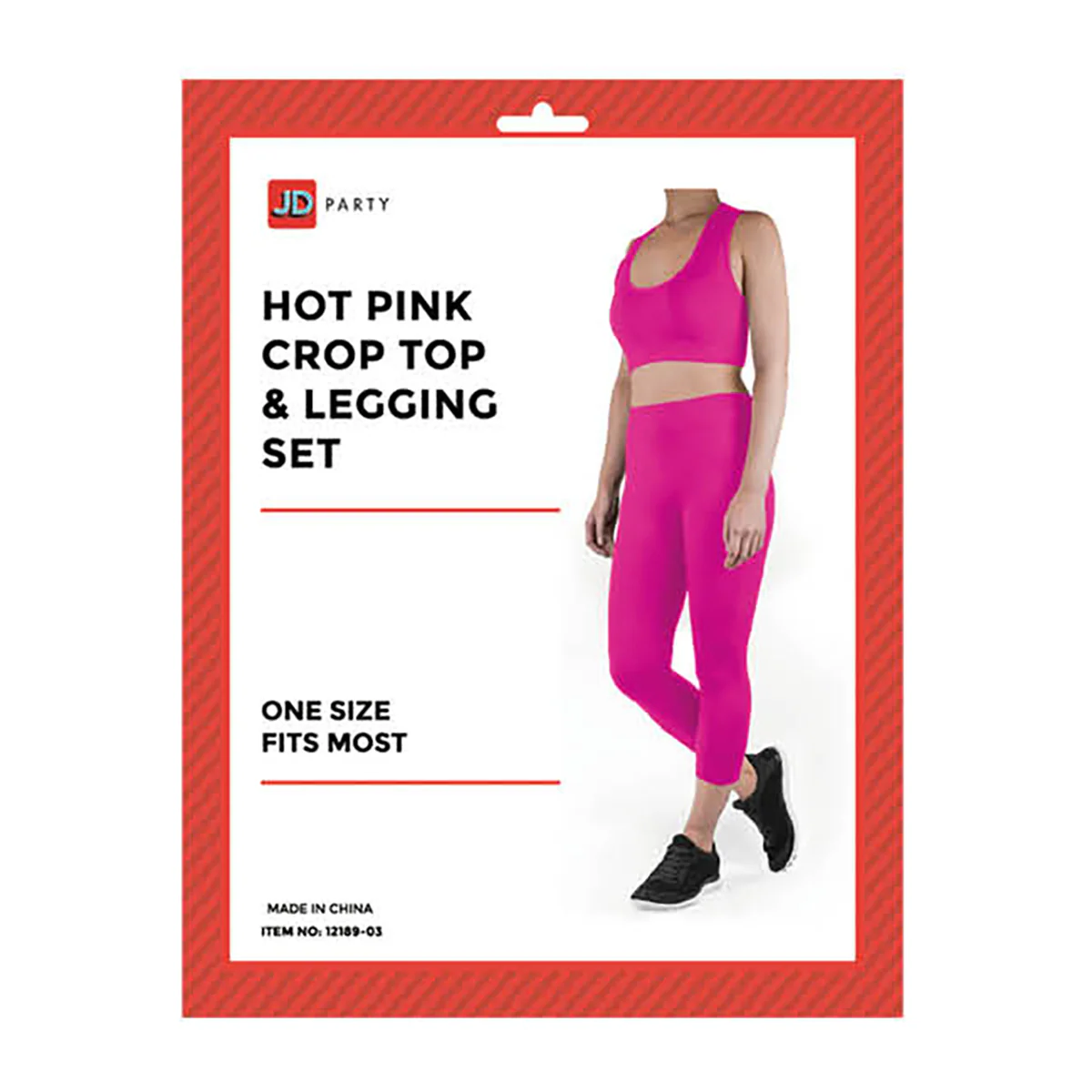 Crop Top & Legging Set 80s Party