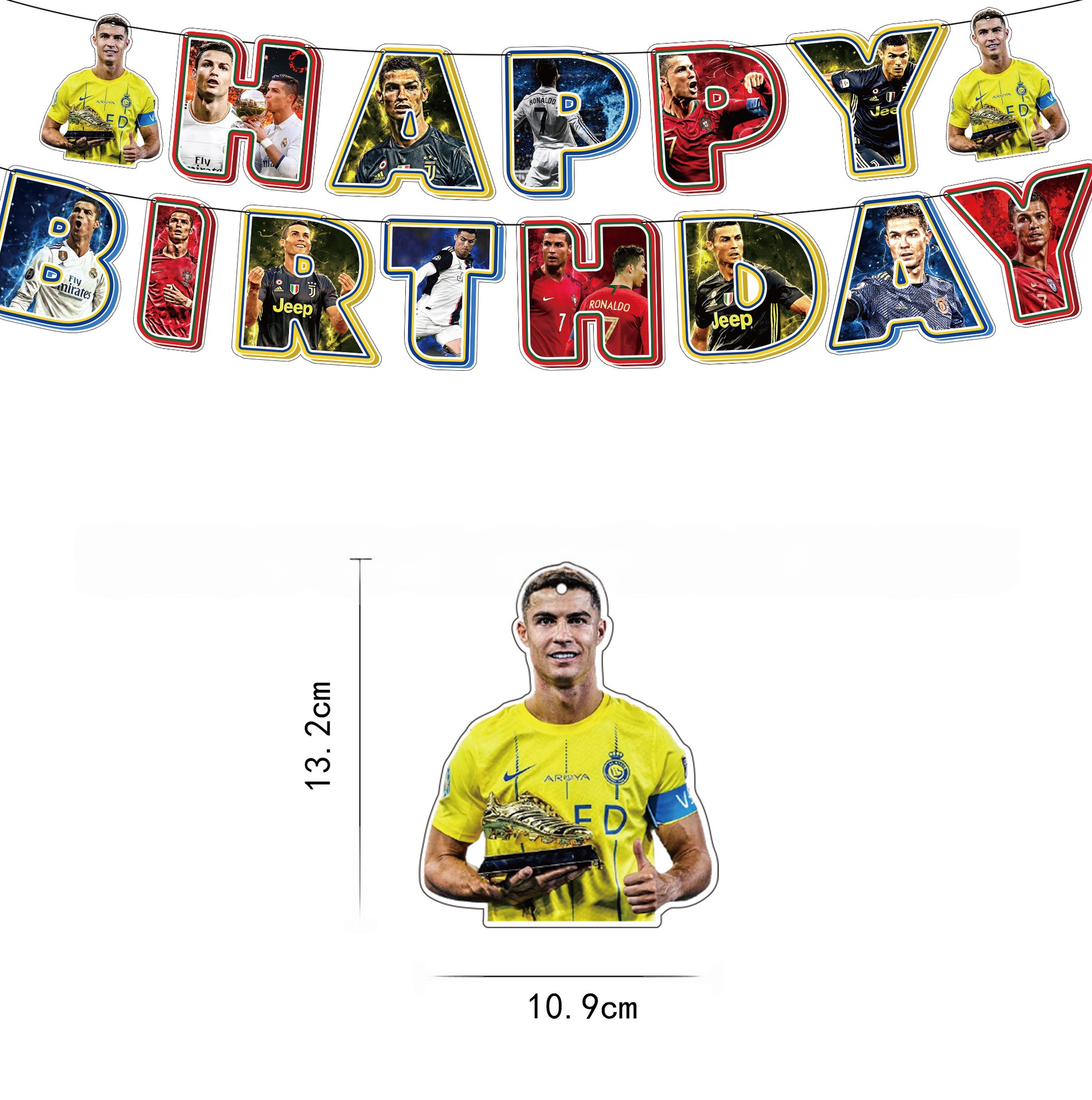 Cristiano Ronaldo Birthday Party Decorations Set