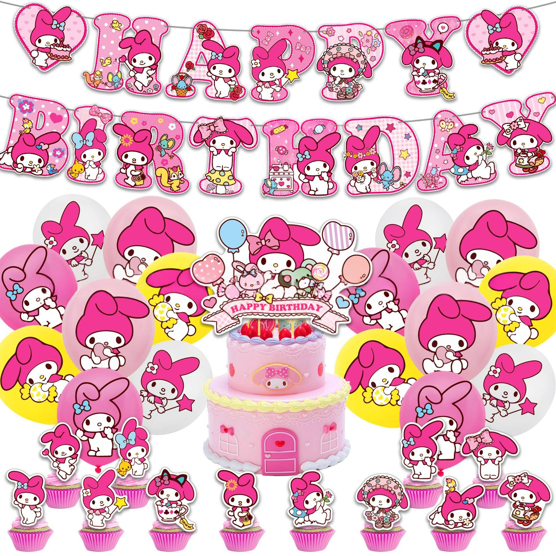 My Melody Birthday Party Decorations Set