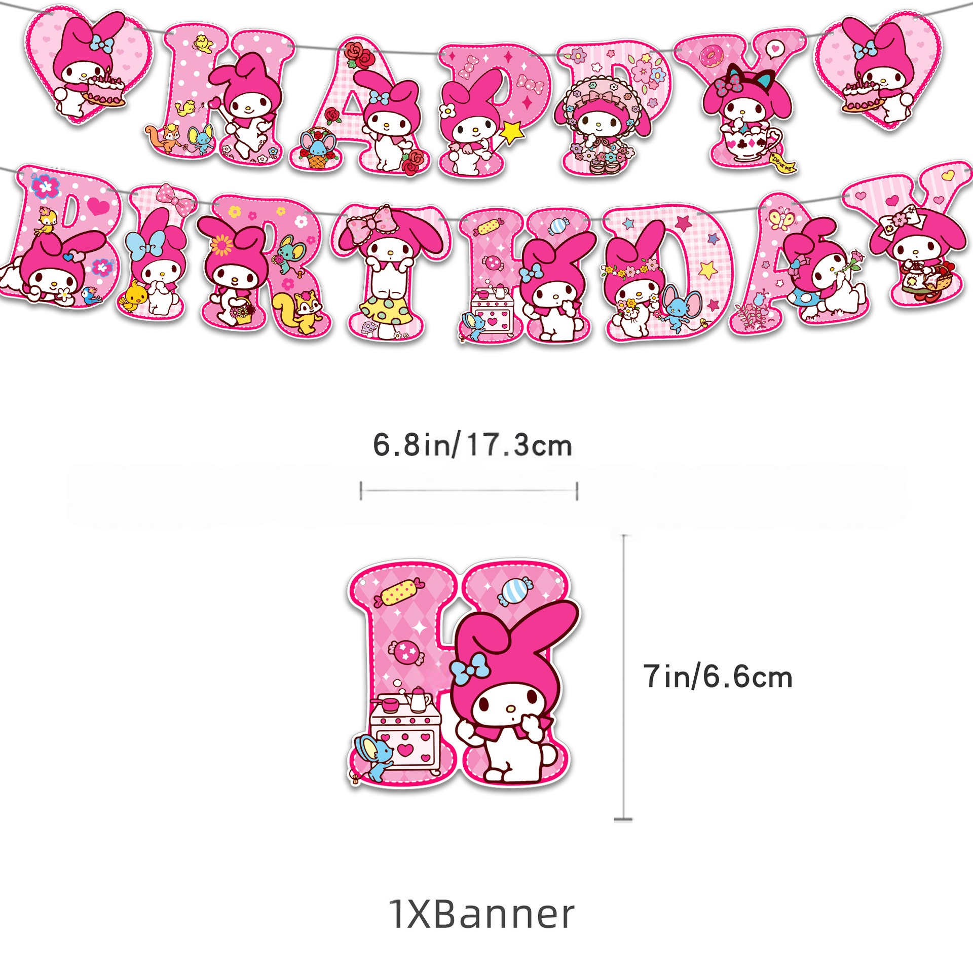 My Melody Birthday Party Decorations Set