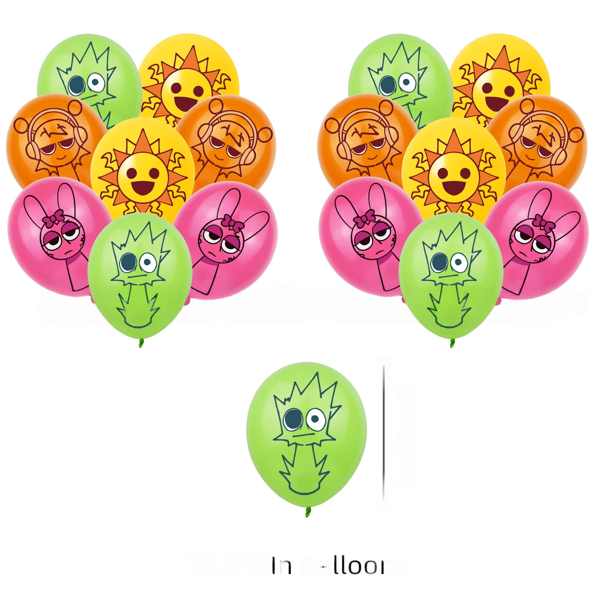 Sprunki Birthday Party Decorations Set