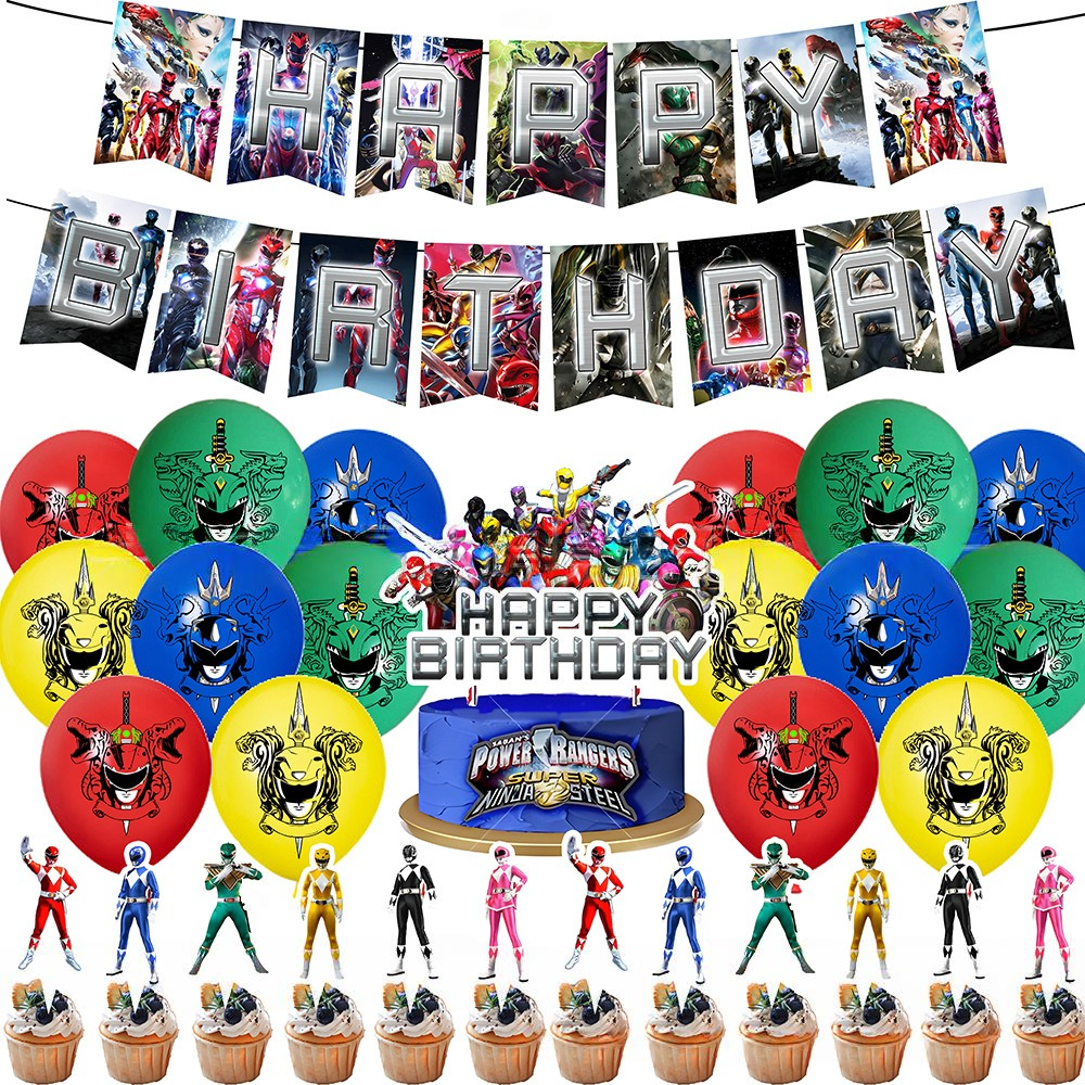 Power Rangers Birthday Party Decorations Set
