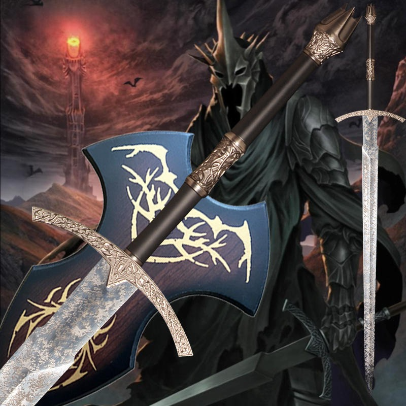 Lord of the Rings Angmar Witch King Sword with Plaque Collectible Gift