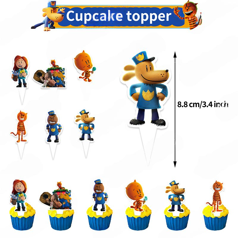 Dog Man Birthday Party Decorations Set