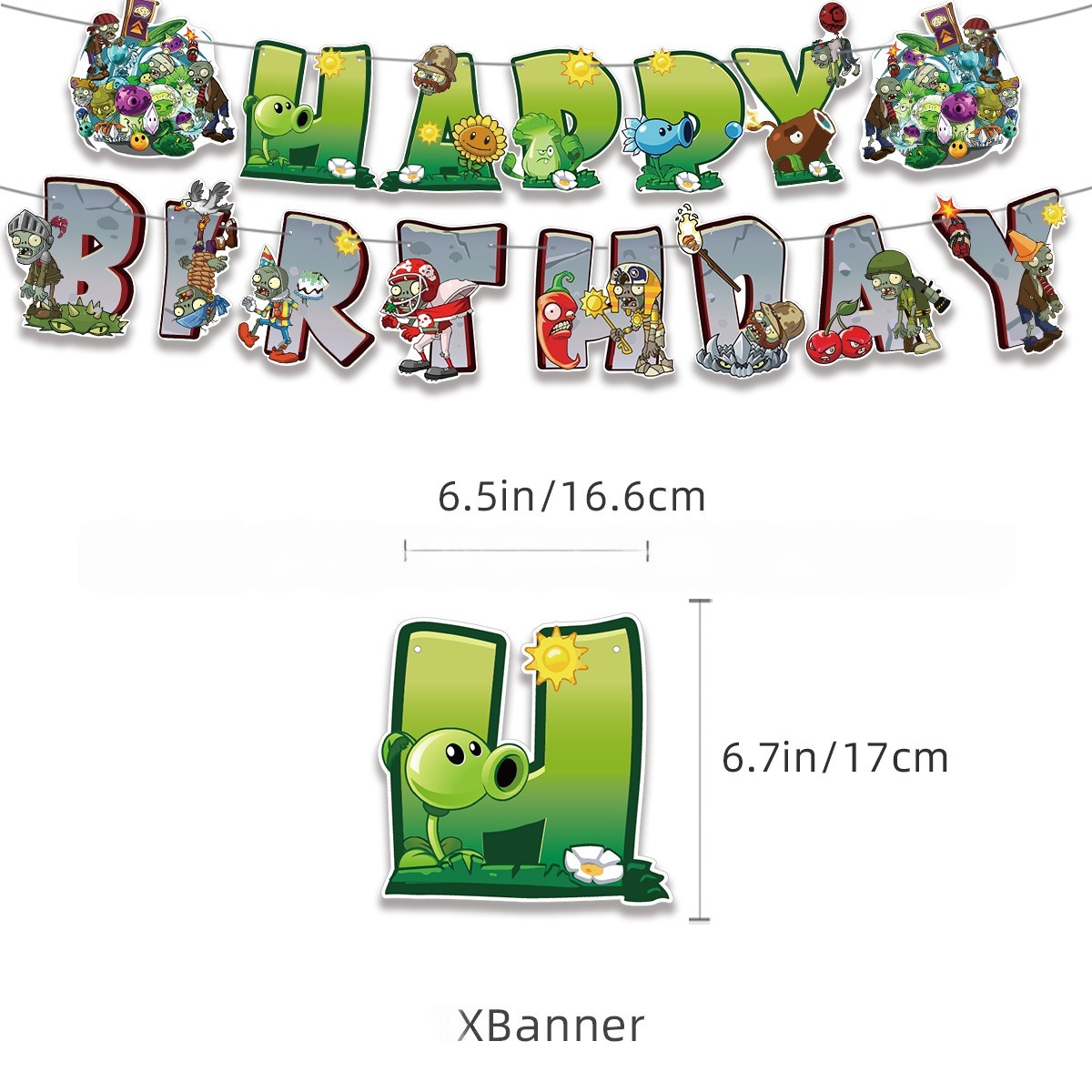 Plants vs Zombies Birthday Party Decorations Set
