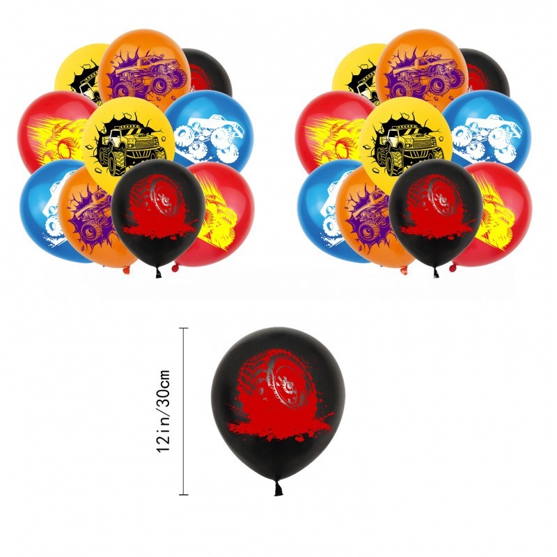 Monster Truck Birthday Party Decorations Set